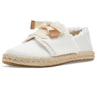 Toms Carolina Lace UP white beachside woven/fray 35.5