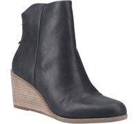 TOMS Casey Leder Damen Schwarz Stiefel EU 42 / UK 8