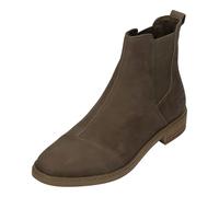 TOMS Charlie Leather Damen Chestnut Heeled Chelsea Boots, Canteen Nubukleder, 38.5 EU
