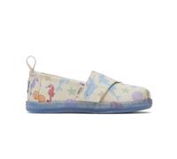 TOMS Classic Alpargata, Flacher Slipper, Natural Ocean Friends Print,