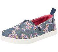 TOMS Classic Alpargata Flacher Slipper, Navy Embroidered Floral, 31 EU