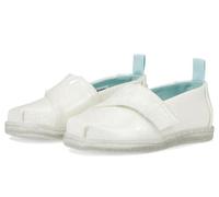 TOMS Classic Alpargata Flacher Slipper, White Confetti Coated Glitter, 25 EU