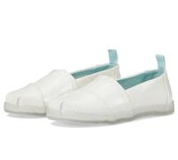 TOMS Classic Alpargata Flacher Slipper, White Confetti Coated Glitter, 36.5 EU