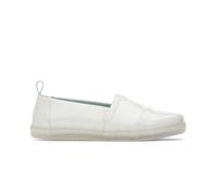 TOMS Classic Alpargata Flacher Slipper, White Confetti Coated Glitter, 32 EU