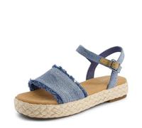 TOMS Damen Abby Sandalen, Dark Sky Denim, 37 EU