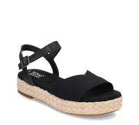 Toms Abby black slubby woven/leather 36