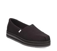 TOMS Damen Alp Midform Flacher Slipper, Schwarz Leinen, 42 EU