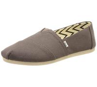 TOMS Damen Alpargata aus recycelter Baumwolle Flache Slipper, Ash Recycled Cotton Canvas , 36 EU