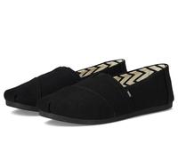 TOMS - Damen Alpargata Classic Espadrille, Kolorit Black/Black Wide Width Heritage Canvas, Größe: 37 EU