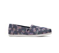 TOMS Damen Alpargata CloudBound Flacher Slipper, Navy Multi Embroidered Floral, 39 EU