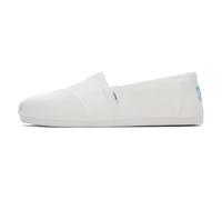 TOMS Damen Alpargata Classic Espadrilles aus recycelter Baumwolle Weiß Gr. 35,5