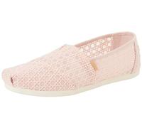 Toms Damen Alpargata Flacher Slipper, Ballettkorb aus Spitze, Rosa, 35.5 EU