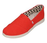 TOMS Damen Flame Heritage Canvas Sneaker, Rot, 41 EU