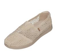TOMS Damen Natural Moroccan Crochet Sneaker, Naturfarben, 37.5 EU