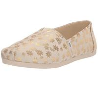 TOMS Damen Alpargata Print Flacher Slipper, Natural Golden, 36 EU