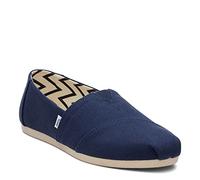 TOMS Damen Alpargata Flacher Slipper, Navy Wide Recycled Cotton Canvas, 40 EU Weit