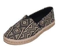 TOMS Damen - Alpargata Rope 2.0 10021886 - Black Diamond global Woven, Größe:38.5 EU