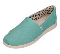 TOMS Damen Aqua Heritage Canvas Sneaker, Blau, 39 EU