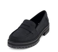 TOMS Damen Cara Loafer Solid Black, Einfarbig Schwarz, 42.5 EU