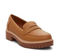 TOMS Damen Cara Loafer, Hellbraunes Leder, 35.5 EU