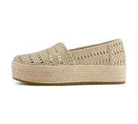 TOMS Damen Champagne Metallic Leather Basket WeaveSneaker