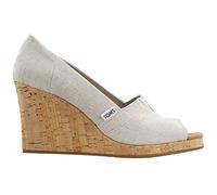 TOMS Damen Classic Wedge Sandalen mit Keilabsatz, Off White, 35.5 EU