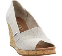 TOMS Damen Classic Wedge Sandalen mit Keilabsatz, Off White, 42.5 EU