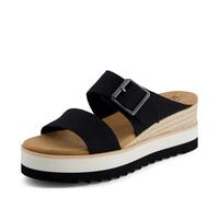 TOMS Damen Diana Mule Bukle Keilsandalen, Schwarz, 6.5