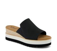 TOMS Damen Pantoletten Sandalen Diana Mule Pantolette Textil Uni Diana Mule schwarz Textil
