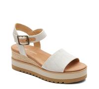 TOMS Damen Diana Sandale, Natürlicher Stoff, 7 Wide