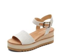 TOMS Damen Diana Sandale, Natürlicher Stoff, 8.5 Wide