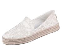 TOMS Damen Espadrilles - Carolina 10021854 - egret Botanical Eyelet, Größe:42 EU