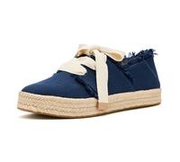 TOMS - Women's Carolina Lace Up - Sneaker, Gr. 40, blau/beige (Navy)