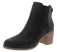 TOMS Damen Evelyn Chelsea-Stiefel, Schwarzes Leder, 40 EU