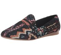 TOMS Damen Flat Ballerinas, Black Patchwork Global Woven, 38.5 EU