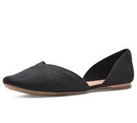TOMS Damen Gemma D'orsay Ballerinas, Black Heritage Canvas-Leder-Stickerei, 37.5 EU
