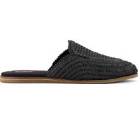 TOMS Damen Jade Flat Slides, Schwarzer Bast, 8