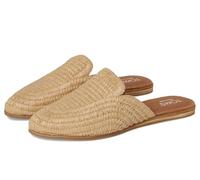Toms Damen Jade Raffia Pantoletten flach, Beige, 37 EU