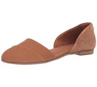 TOMS Damen Jutti Dorsay Ballerinas, Hellbraunes Leder und metallisches Wildleder, 42 EU