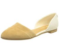 TOMS Damen Jutti Dorsay Flache Ballerina, BRAUN, 42.5 EU