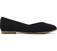 TOMS Damen jutti neat Flache Ballerina, Wildleder Schwarz, 36 EU