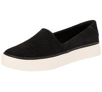 TOMS Damen Kameron Slip on Sneaker, Schwarze Velourslederoptik, 42 EU