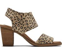 TOMS Damen Majorca Cutout Sandalen mit Absatz, Gepard Natur, 37 EU