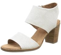 TOMS Damen Majorca Cutout Sandalen mit Absatz, Natur, 42.5 EU