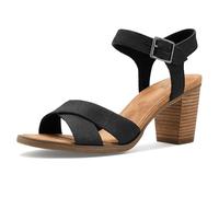 Toms Majorca Ankle Strap black melange woven 42.5