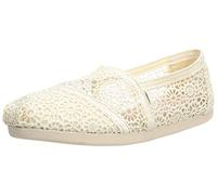 TOMS Damen Moroccan Corchet Alpargata Flache Slipper, Grauweiß, 42 EU