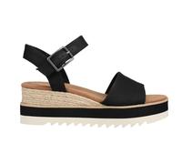 Black Heavy Canvas Toms Diana Sandals Schwarz EU 36 Damen