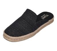 TOMS Damen Espadrilles Santiago Mule 10021880 - Black metallic, Größe:37.5 EU