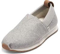 TOMS Damen Slipper Schuhe Alpargata Resident Slipper Textil Freizeit Elegant Slip-Ons Uni grau Filz Hausschuh