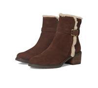 TOMS Damen Stiefeletten HAILEY BUCKLE FAUX 10022565 oak brown suede, Größe:38.5 EU